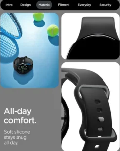 Spigen Google-PASEK GOOGLE PIXEL WATCH 4 3 2 1 41MM NANO POP BAND BLACK SESAME