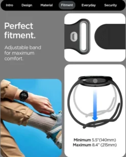 Spigen Google-PASEK GOOGLE PIXEL WATCH 4 3 2 1 41MM NANO POP BAND BLACK SESAME