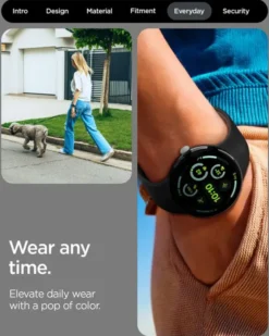 Spigen Google-PASEK GOOGLE PIXEL WATCH 4 3 2 1 41MM NANO POP BAND BLACK SESAME