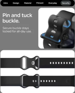 Spigen Google-PASEK GOOGLE PIXEL WATCH 4 3 2 1 41MM NANO POP BAND BLACK SESAME