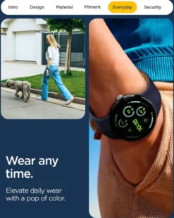 Spigen Google-PASEK GOOGLE PIXEL WATCH 4 3 2 1 41MM NANO POP BAND BLUEBERRY NAVY