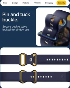 Spigen Google-PASEK GOOGLE PIXEL WATCH 4 3 2 1 41MM NANO POP BAND BLUEBERRY NAVY