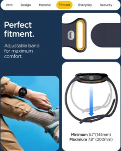 Spigen Google-PASEK GOOGLE PIXEL WATCH 4/3 45MM NANO POP BAND BLUEBERRY NAVY