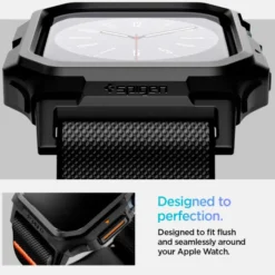 Spigen Apple Watch 11 46Mm|Apple Watch 10 46Mm-PASEK LITE FIT ”PRO” APPLE WATCH 10 (46 MM) MATTE BLACK