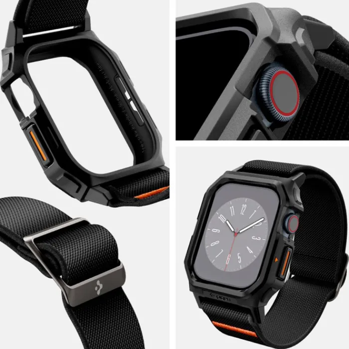Spigen Apple Watch 11 46Mm|Apple Watch 10 46Mm-PASEK LITE FIT ”PRO” APPLE WATCH 10 (46 MM) MATTE BLACK
