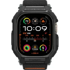 Spigen Apple Watch Ultra 49Mm|Apple Watch Ultra 2 49Mm-Pasek LITE FIT ”PRO” APPLE WATCH ULTRA 1 / 2 (49 MM) MATTE BLACK
