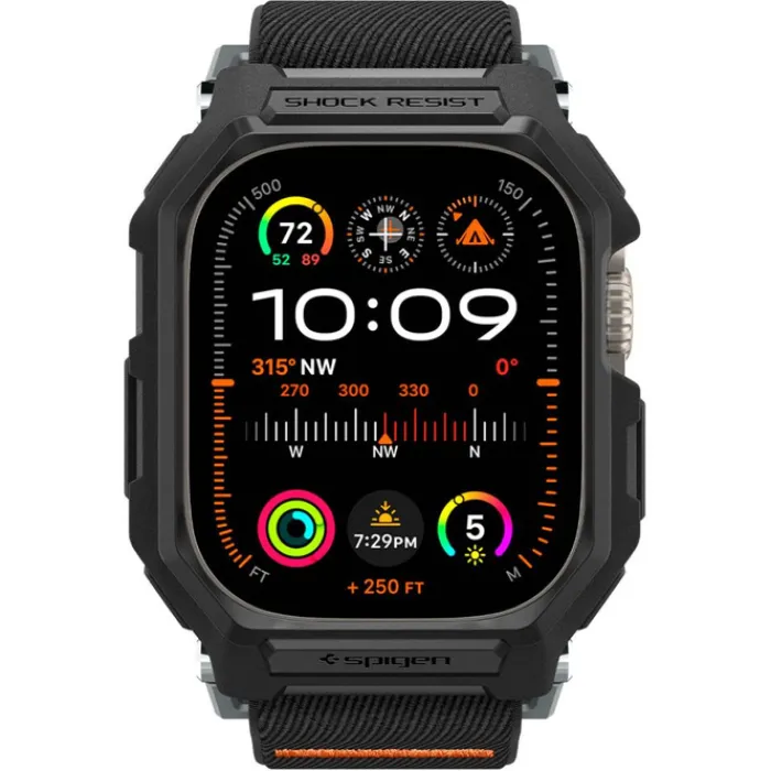 Spigen Apple Watch Ultra 49Mm|Apple Watch Ultra 2 49Mm-Pasek LITE FIT ”PRO” APPLE WATCH ULTRA 1 / 2 (49 MM) MATTE BLACK