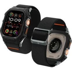 Spigen Apple Watch Ultra 49Mm|Apple Watch Ultra 2 49Mm-Pasek LITE FIT ”PRO” APPLE WATCH ULTRA 1 / 2 (49 MM) MATTE BLACK