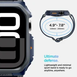 Spigen Apple Watch 11 46Mm|Apple Watch 10 46Mm-PASEK LITE FIT ”PRO” APPLE WATCH 10 (46 MM) NAVY BLUE
