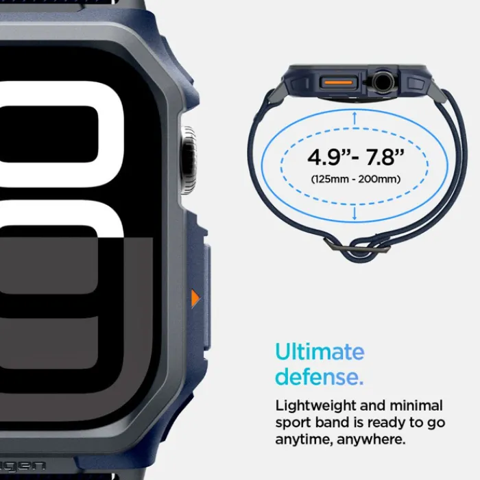 Spigen Apple Watch 11 46Mm|Apple Watch 10 46Mm-PASEK LITE FIT ”PRO” APPLE WATCH 10 (46 MM) NAVY BLUE