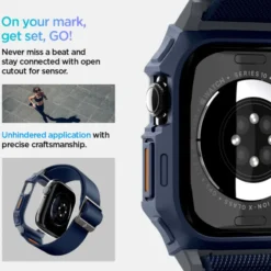 Spigen Apple Watch 11 46Mm|Apple Watch 10 46Mm-PASEK LITE FIT ”PRO” APPLE WATCH 10 (46 MM) NAVY BLUE