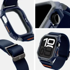 Spigen Apple Watch 11 46Mm|Apple Watch 10 46Mm-PASEK LITE FIT ”PRO” APPLE WATCH 10 (46 MM) NAVY BLUE