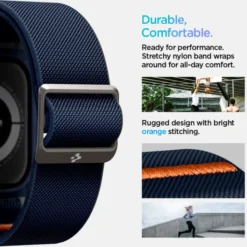Spigen Apple Watch 11 46Mm|Apple Watch 10 46Mm-PASEK LITE FIT ”PRO” APPLE WATCH 10 (46 MM) NAVY BLUE