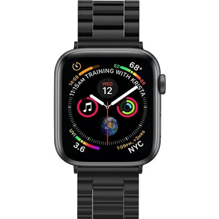 Spigen Apple Watch 5 42Mm|Apple Watch 5 45Mm-Pasek Modern Fit Apple Watch Ultra 9 8 7 SE 2022 42mm 44mm 45mm 49mm Czarny