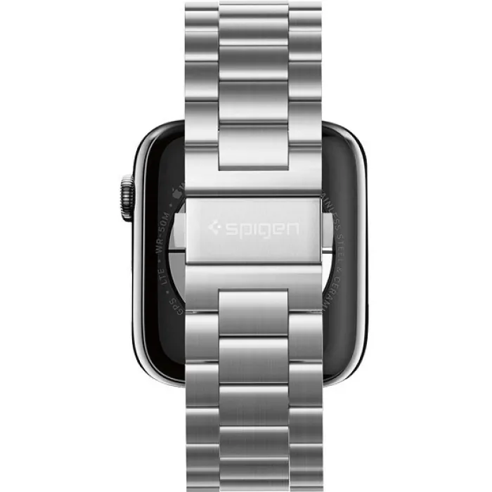 Spigen Apple Watch 5 42Mm|Apple Watch 5 45Mm-Pasek Modern Fit Band Apple Watch Ultra 9 8 7 SE 2022 42mm 44mm 45mm 49mm Srebrny