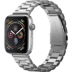 Spigen Apple Watch 5 42Mm|Apple Watch 5 45Mm-Pasek Modern Fit Band Apple Watch Ultra 9 8 7 SE 2022 42mm 44mm 45mm 49mm Srebrny