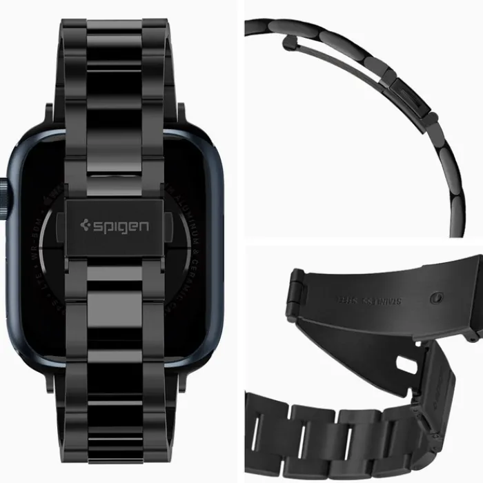Spigen Apple Watch Se 2024 40Mm|Apple Watch 9 41Mm-Pasek Modern Fit Band Apple Watch 9 8 7 SE 2022 38mm 40mm 41mm Black
