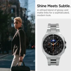 Spigen Galaxy Watch 8 Classic 46Mm|Galaxy Watch 8 40Mm-PASEK MODERN FIT BAND GALAXY WATCH 8 / CLASSIC (40 / 44 / 46 MM) SILVER