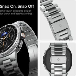 Spigen Galaxy Watch 8 Classic 46Mm|Galaxy Watch 8 40Mm-PASEK MODERN FIT BAND GALAXY WATCH 8 / CLASSIC (40 / 44 / 46 MM) SILVER