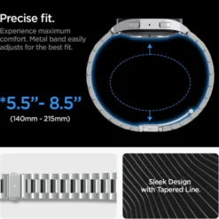 Spigen Galaxy Watch 6 44Mm|Samsung-Pasek Modern Fit Band Samsung Galaxy Watch 6 (44 Mm) Silver