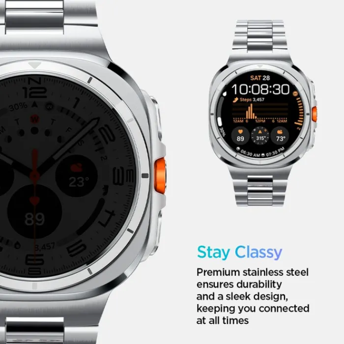 Spigen Galaxy Watch Ultra 47Mm|Samsung-PASEK MODERN FIT BAND SAMSUNG GALAXY WATCH ULTRA (47 MM) SILVER