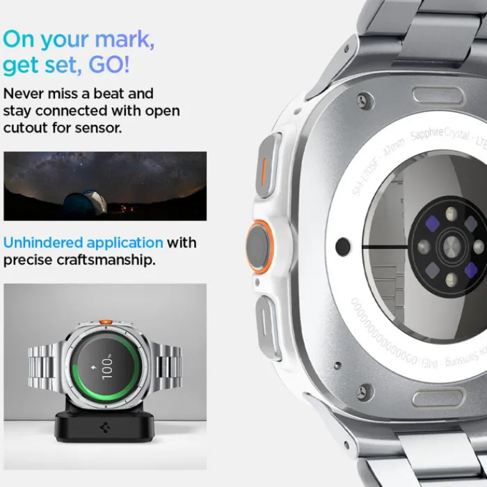 Spigen Galaxy Watch Ultra 47Mm|Samsung-PASEK MODERN FIT BAND SAMSUNG GALAXY WATCH ULTRA (47 MM) SILVER