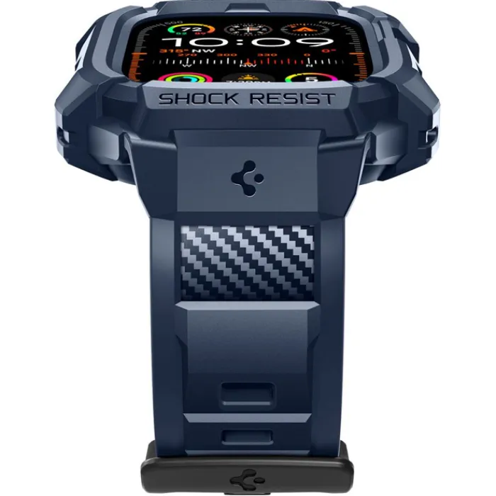 Spigen Apple Watch Ultra 49Mm|Apple Watch Ultra 2 49Mm-Pasek Rugged Armor ”pro” Apple Watch Ultra 1 / 2 (49 Mm) Navy Blue