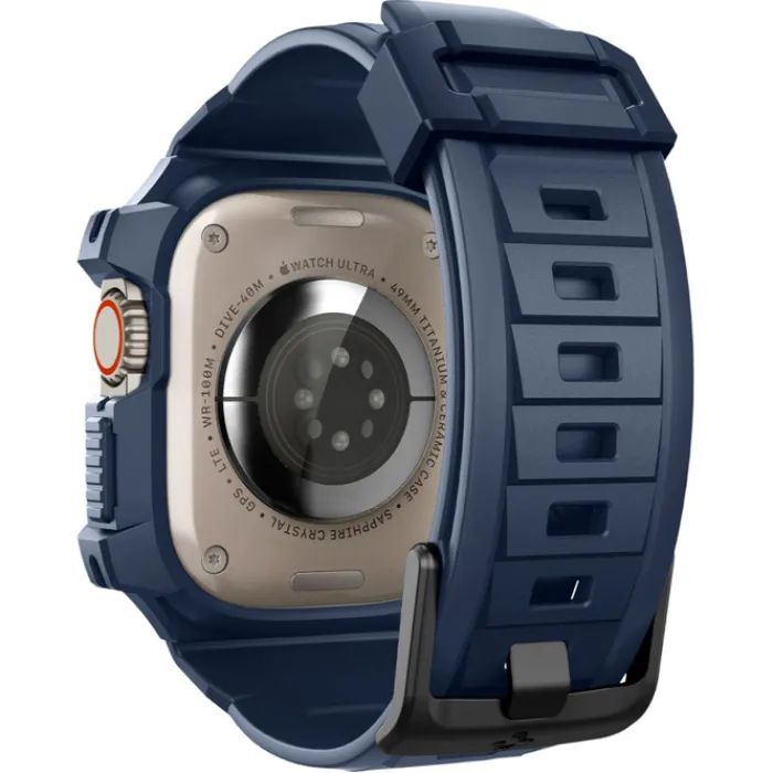 Spigen Apple Watch Ultra 49Mm|Apple Watch Ultra 2 49Mm-Pasek Rugged Armor ”pro” Apple Watch Ultra 1 / 2 (49 Mm) Navy Blue