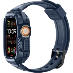 Spigen Apple Watch Ultra 49Mm|Apple Watch Ultra 2 49Mm-Pasek Rugged Armor ”pro” Apple Watch Ultra 1 / 2 (49 Mm) Navy Blue
