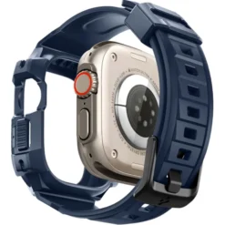 Spigen Apple Watch Ultra 49Mm|Apple Watch Ultra 2 49Mm-Pasek Rugged Armor ”pro” Apple Watch Ultra 1 / 2 (49 Mm) Navy Blue