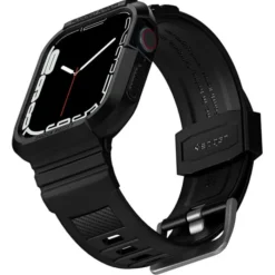 Spigen Apple Watch Se 2024 40Mm|Apple Watch 9 41Mm-Pasek Rugged Armor Pro Apple Watch 9 8 7 SE 2022 38mm 40mm 41mm Czarny