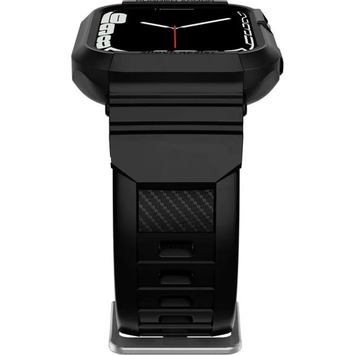 Spigen Apple Watch Se 2024 40Mm|Apple Watch 9 41Mm-Pasek Rugged Armor Pro Apple Watch 9 8 7 SE 2022 38mm 40mm 41mm Czarny