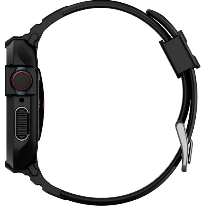 Spigen Apple Watch Se 2024 40Mm|Apple Watch 9 41Mm-Pasek Rugged Armor Pro Apple Watch 9 8 7 SE 2022 38mm 40mm 41mm Czarny