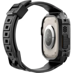Spigen Apple Watch Ultra 49Mm|Apple Watch Ultra 2 49Mm-Pasek Rugged Armor Pro Apple Watch Ultra 49mm Ultra 2 Czarne