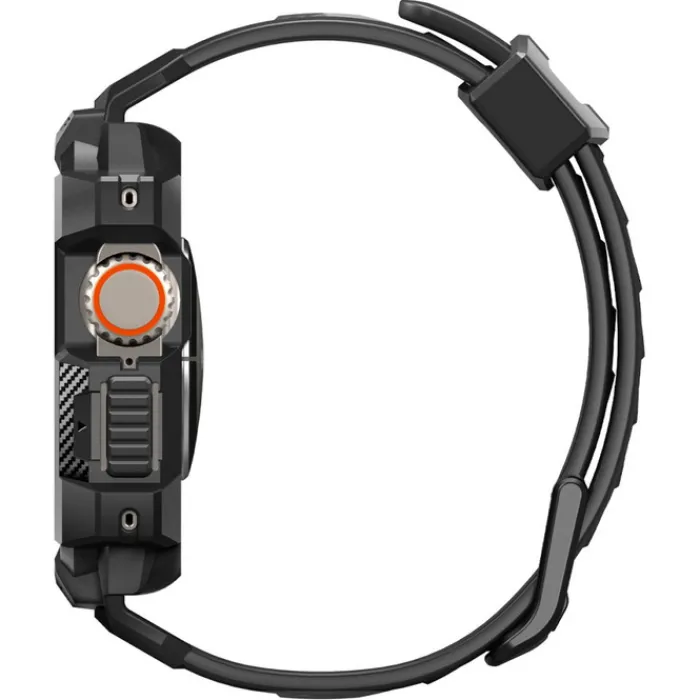 Spigen Apple Watch Ultra 49Mm|Apple Watch Ultra 2 49Mm-Pasek Rugged Armor Pro Apple Watch Ultra 49mm Ultra 2 Czarne
