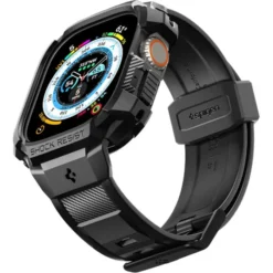 Spigen Apple Watch Ultra 49Mm|Apple Watch Ultra 2 49Mm-Pasek Rugged Armor Pro Apple Watch Ultra 49mm Ultra 2 Czarne