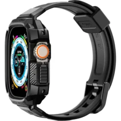 Spigen Apple Watch Ultra 49Mm|Apple Watch Ultra 2 49Mm-Pasek Rugged Armor Pro Apple Watch Ultra 49mm Ultra 2 Czarne