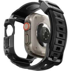 Spigen Apple Watch Ultra 49Mm|Apple Watch Ultra 2 49Mm-Pasek Rugged Armor Pro Apple Watch Ultra 49mm Ultra 2 Czarne