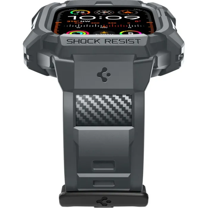 Spigen Apple Watch Ultra 49Mm|Apple Watch Ultra 2 49Mm-Pasek Rugged Armor ”pro” Apple Watch Ultra 1 / 2 (49 Mm) Dark Grey