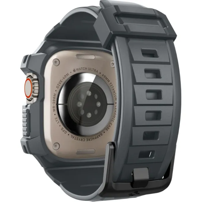 Spigen Apple Watch Ultra 49Mm|Apple Watch Ultra 2 49Mm-Pasek Rugged Armor ”pro” Apple Watch Ultra 1 / 2 (49 Mm) Dark Grey
