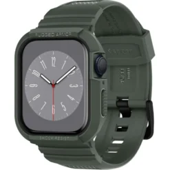 Spigen Apple Watch Se 44Mm|Apple Watch 9 45Mm-Pasek Rugged Armor Pro Apple Watch 9 8 7 6 5 4 SE 2022 45mm 44mm Military Green