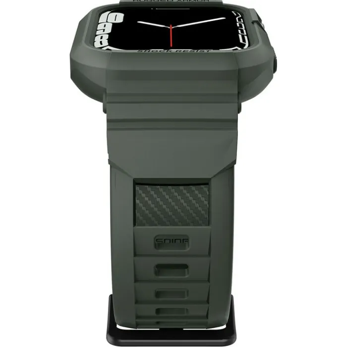 Spigen Apple Watch Se 44Mm|Apple Watch 9 45Mm-Pasek Rugged Armor Pro Apple Watch 9 8 7 6 5 4 SE 2022 45mm 44mm Military Green