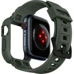 Spigen Apple Watch Se 44Mm|Apple Watch 9 45Mm-Pasek Rugged Armor Pro Apple Watch 9 8 7 6 5 4 SE 2022 45mm 44mm Military Green