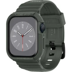Spigen Apple Watch Se 44Mm|Apple Watch 9 45Mm-Pasek Rugged Armor Pro Apple Watch 9 8 7 6 5 4 SE 2022 45mm 44mm Military Green