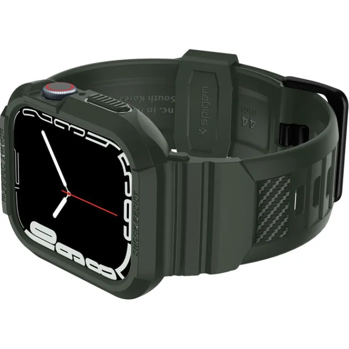 Spigen Apple Watch Se 44Mm|Apple Watch 9 45Mm-Pasek Rugged Armor Pro Apple Watch 9 8 7 6 5 4 SE 2022 45mm 44mm Military Green