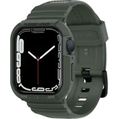Spigen Apple Watch Se 44Mm|Apple Watch 9 45Mm-Pasek Rugged Armor Pro Apple Watch 9 8 7 6 5 4 SE 2022 45mm 44mm Military Green