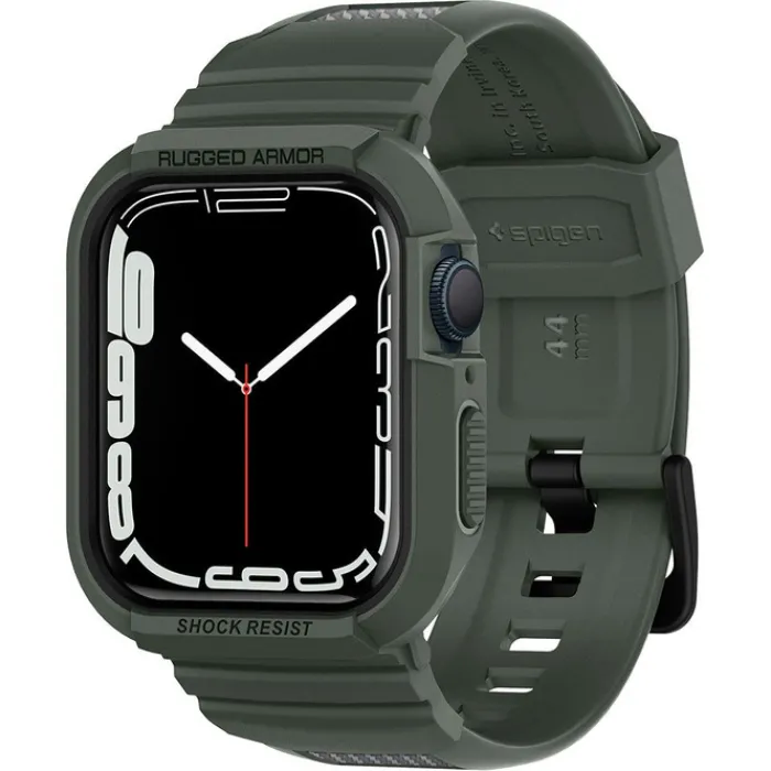 Spigen Apple Watch Se 44Mm|Apple Watch 9 45Mm-Pasek Rugged Armor Pro Apple Watch 9 8 7 6 5 4 SE 2022 45mm 44mm Military Green