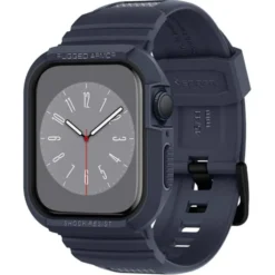 Spigen Apple Watch Se 44Mm|Apple Watch 9 45Mm-Pasek Rugged Armor Pro Apple Watch Ultra 9 8 7 SE 2022 42mm 44mm 45mm 49mm Szary