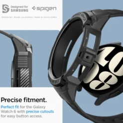 Spigen Galaxy Watch 6 44Mm|Samsung-Pasek Rugged Armor ”pro” Galaxy Watch 6 (44 MM) Black Case