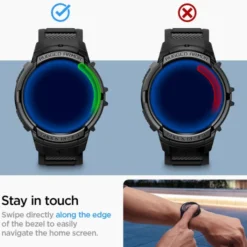 Spigen Galaxy Watch 6 44Mm|Samsung-Pasek Rugged Armor ”pro” Galaxy Watch 6 (44 MM) Black Case